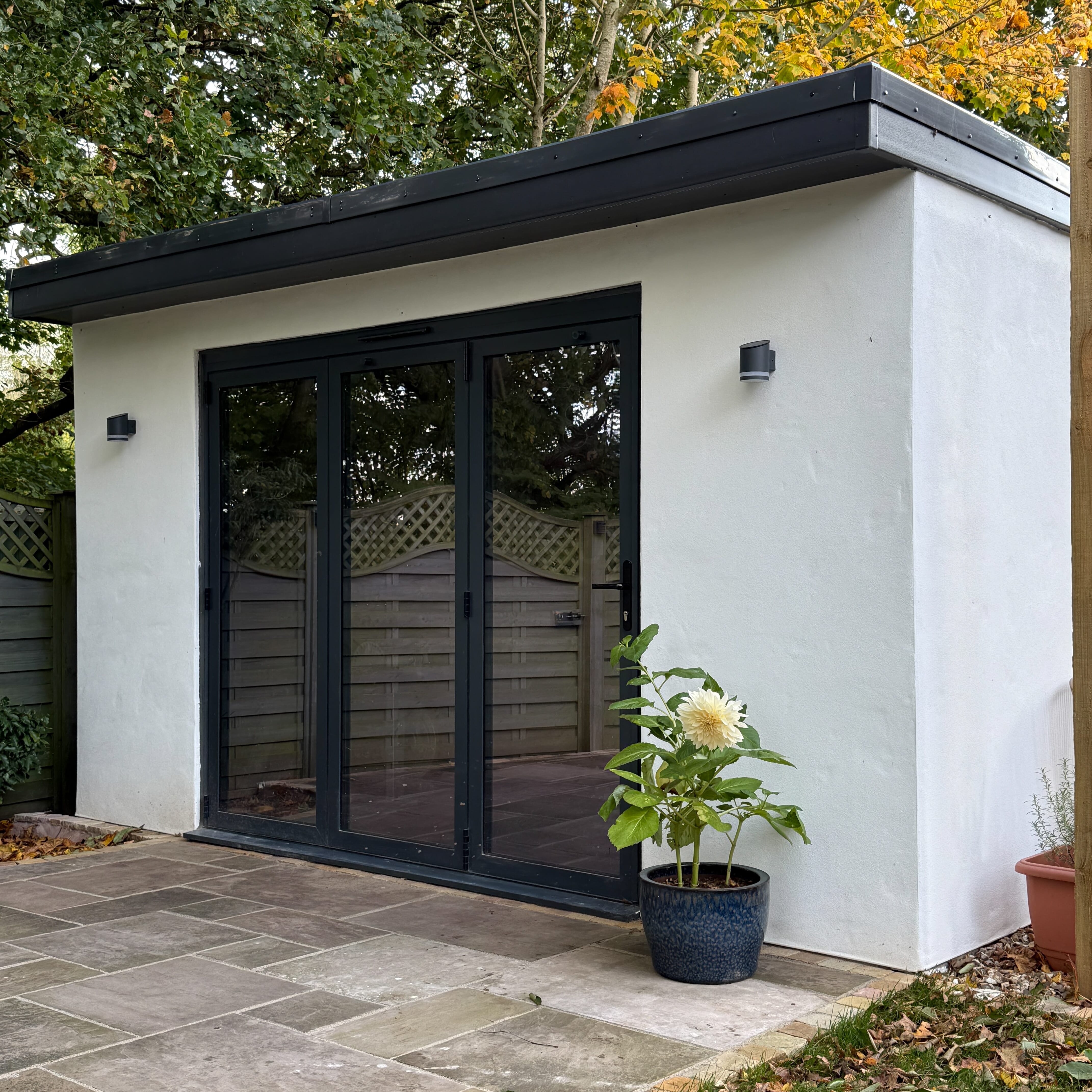 4200mm Grey Aluminium Bifold Doors - 5 Left